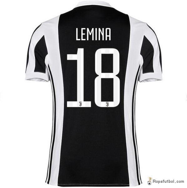 Camiseta Juventus Replica Primera Ropa Lemina 2017/18 Negro